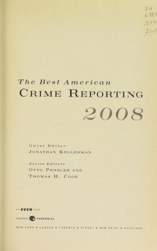 Copertina di The Best American Crime Reporting 2008