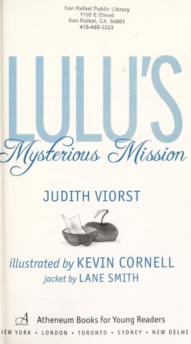 Copertina di Lulu's mysterious mission