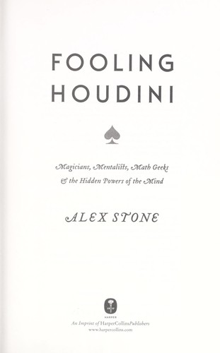 Copertina di Fooling Houdini