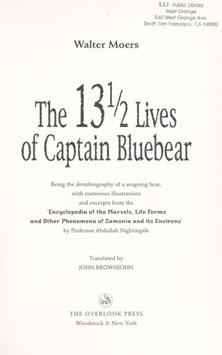 Copertina di Die 13 ½ Leben des Käpt’n Blaubär
