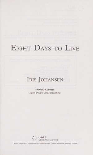 Copertina di Eight days to live