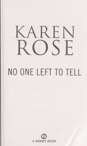 Copertina di No one left to tell