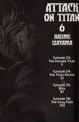 Copertina di Attack on Titan 6