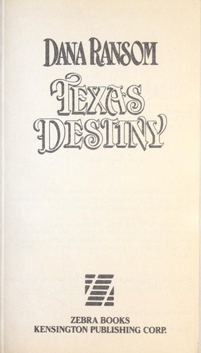 Copertina di Texas destiny