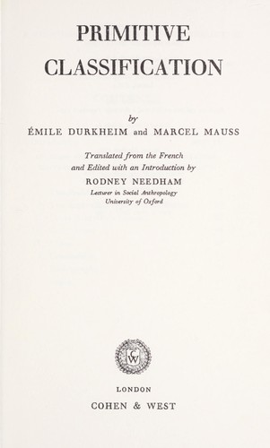 Copertina di Primitive classification
