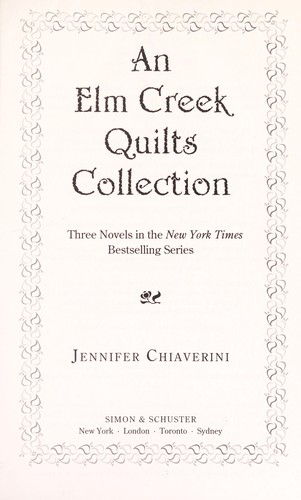 Copertina di An Elm Creek quilts collection
