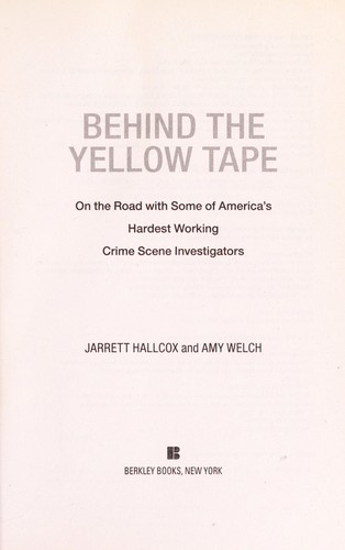 Copertina di Behind the yellow tape