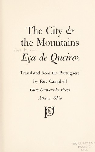 Copertina di Cidade e as serras