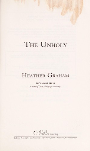 Copertina di The unholy