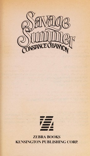 Copertina di Savage summer