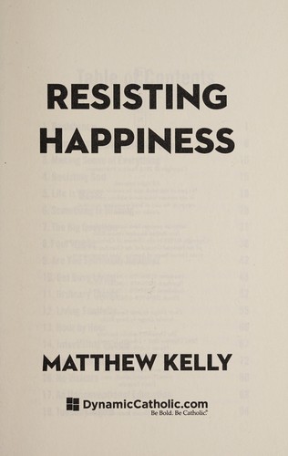 Copertina di Resisting happiness