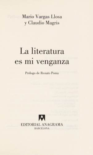 Copertina di La literatura es mi venganza