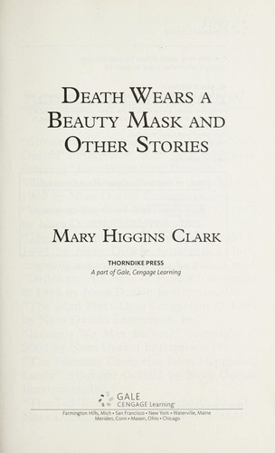 Copertina di Death wears a beauty mask and other stories