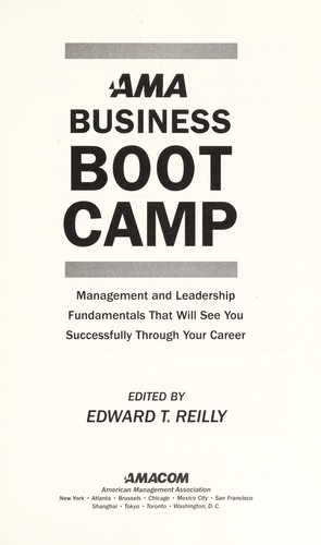 Copertina di AMA business boot camp