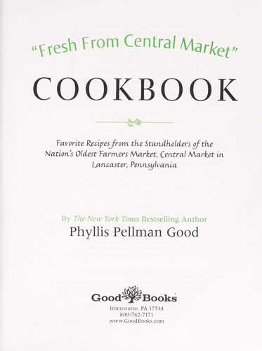 Copertina di Fresh from Central Market cookbook