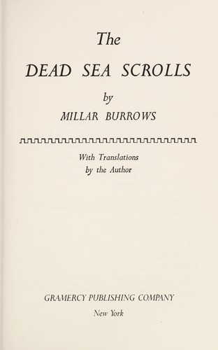 Copertina di The Dead Sea scrolls