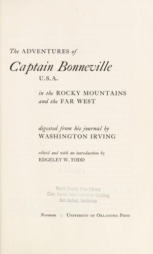 Copertina di The adventures of Captain Bonneville, U.S.A.