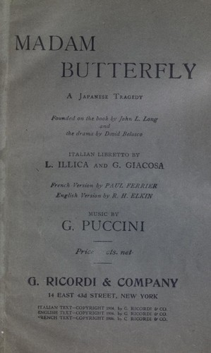 Copertina di Madama Butterfly
