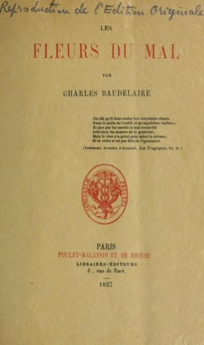 Copertina di Les fleurs du mal
