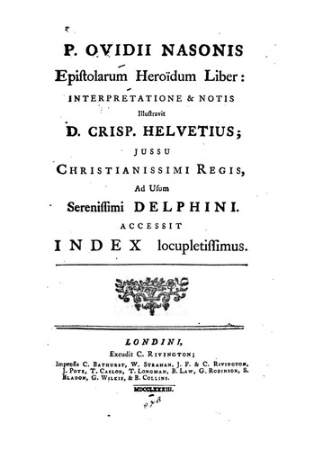Copertina di Ovid with an English translation: Heroides and Amores