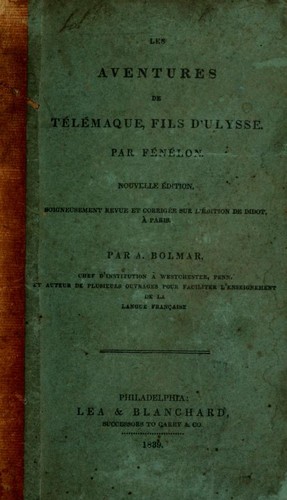Copertina di Aventures de Télémaque