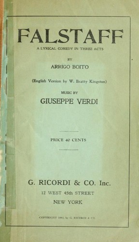 Copertina di Falstaff