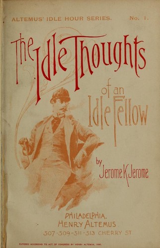 Copertina di Idle Thoughts of an Idle Fellow