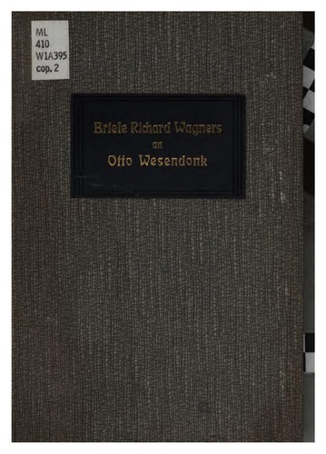 Copertina di Letters of Richard Wagner