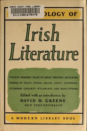 Copertina di An Anthology of Irish Literature