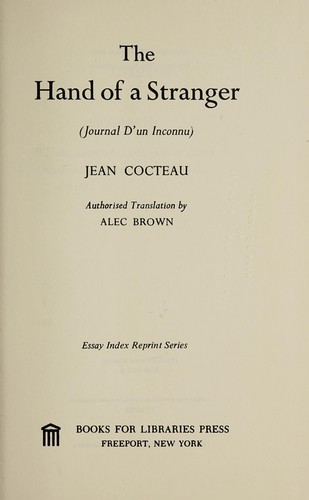Copertina di Journal d'un inconnu