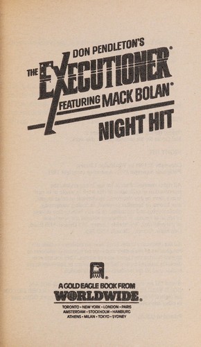 Copertina di Night Hit (Mack Bolan : the Executioner #154)