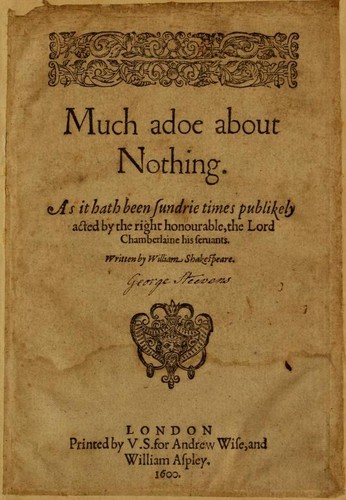 Copertina di Much Ado About Nothing