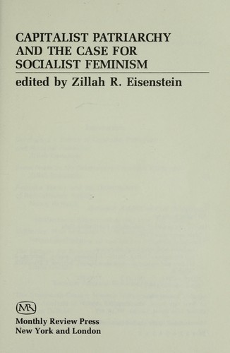 Copertina di Capitalist patriarchy and the case for socialist feminism