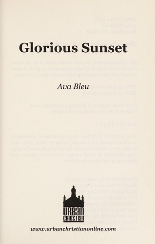 Copertina di Glorious sunset
