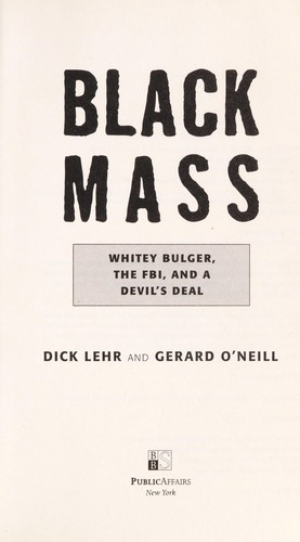 Copertina di Black mass