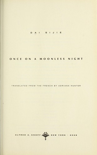 Copertina di Par une nuit où la lune ne s'est pas levée