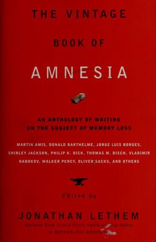 Copertina di The Vintage Book of Amnesia