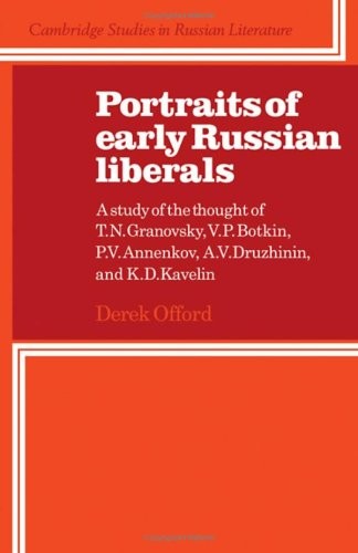 Copertina di Portraits of early Russian liberals