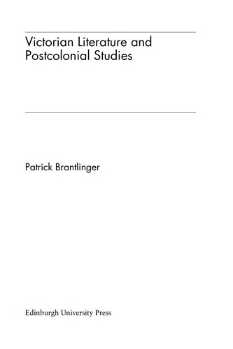 Copertina di Victorian literature and postcolonial studies