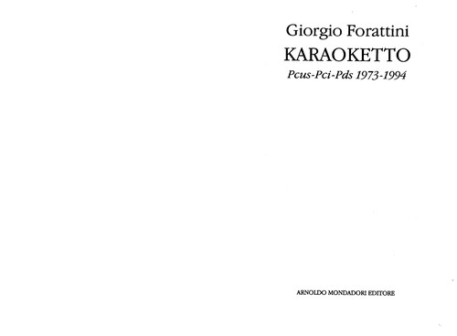 Copertina di Karaoketto