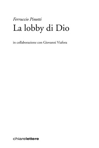 Copertina di La lobby di Dio