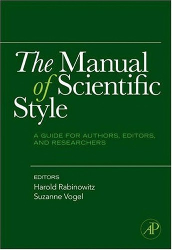 Copertina di The Manual of Scientific Style