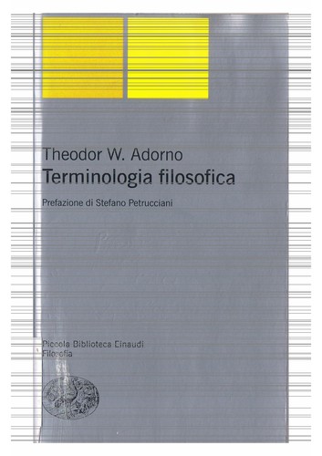 Copertina di Terminologia filosofica