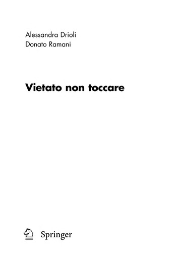 Copertina di Vietato non toccare
