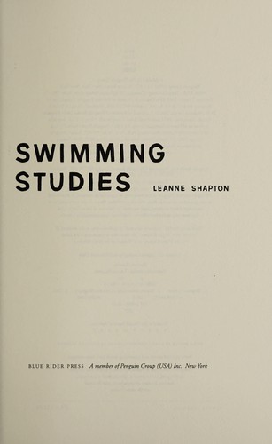 Copertina di Swimming studies