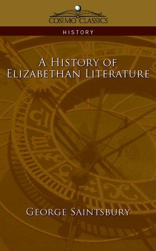 Copertina di A History of Elizabethan Literature (Cosimo Classics History)
