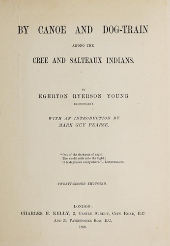 Copertina di By canoe and dog-train among the Cree and Salteaux Indians