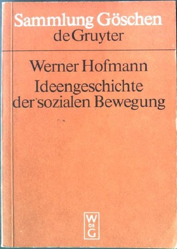 Copertina di Ideengeschichte der sozialen Bewegung des 19. und 20. Jahrhunderts