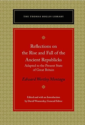 Copertina di Reflections on the Rise and Fall of the Ancient Republicks