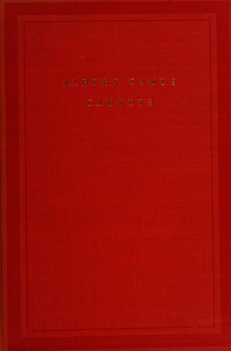 Copertina di Carnets. mai 1935 — fevrier 1942